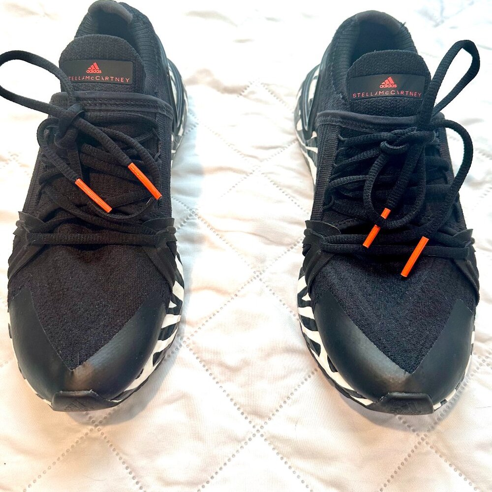 Stella McCartney Adidas Ultraboost 20 Women's Sneakers, Black/White Zebra, 8.5